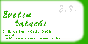 evelin valachi business card